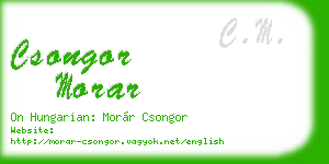 csongor morar business card
